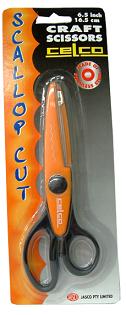 CELCO 6.5" SCISSORS CRAFT SCALLOP CUT